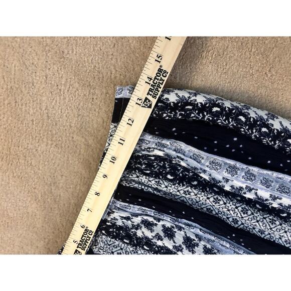 Gypsie Blu Patchwork Look Long Boho Skirt Size Small - Picture 5 of 5